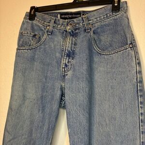 Levi's Silver Tab Straight Loose Jeans Mens 30x32 Light Denim Y2K Vintage - READ